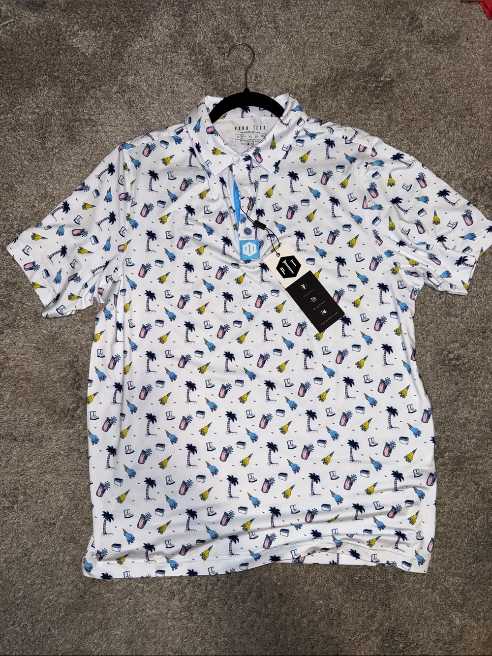 Park Tees Golf Polo, M, New